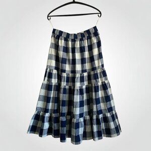 jw anderson uniqlo Gingham tiered skirt, size M